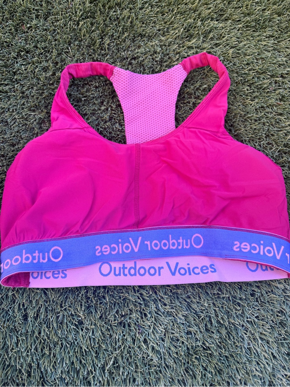 Outdoor Voices Pink Racerback Sports Bra - Picture 5 of 7